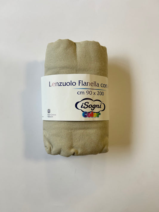 Lenzuolo singolo flanella con angoli